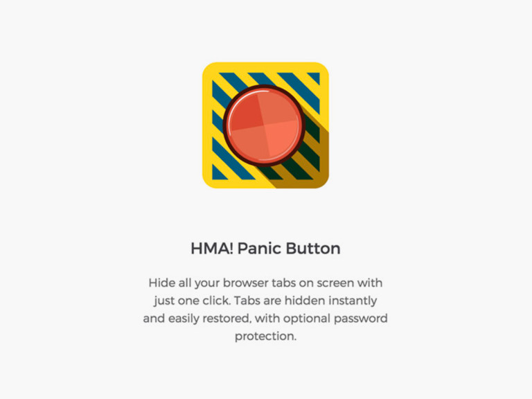 panic button chrome