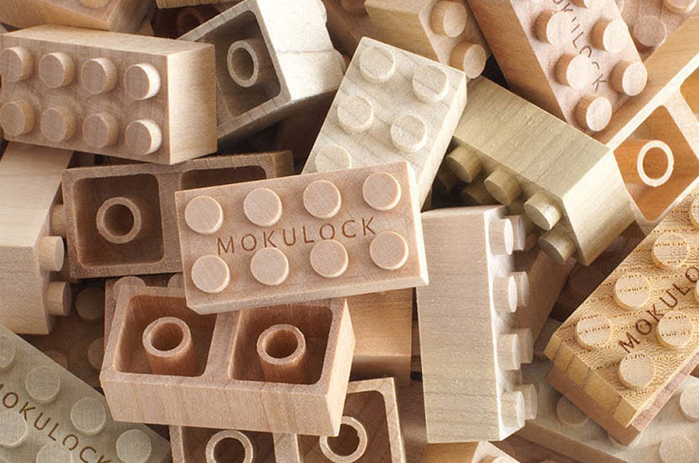 Mokulock Wooden Building Blocks
