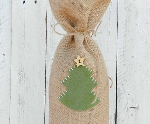 Christmas Wine Bag