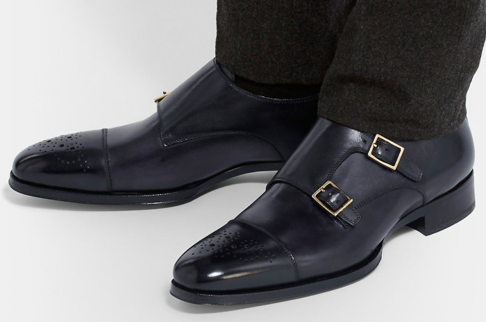 Tom Ford Austin Double Monk Strap Brogues - IMBOLDN