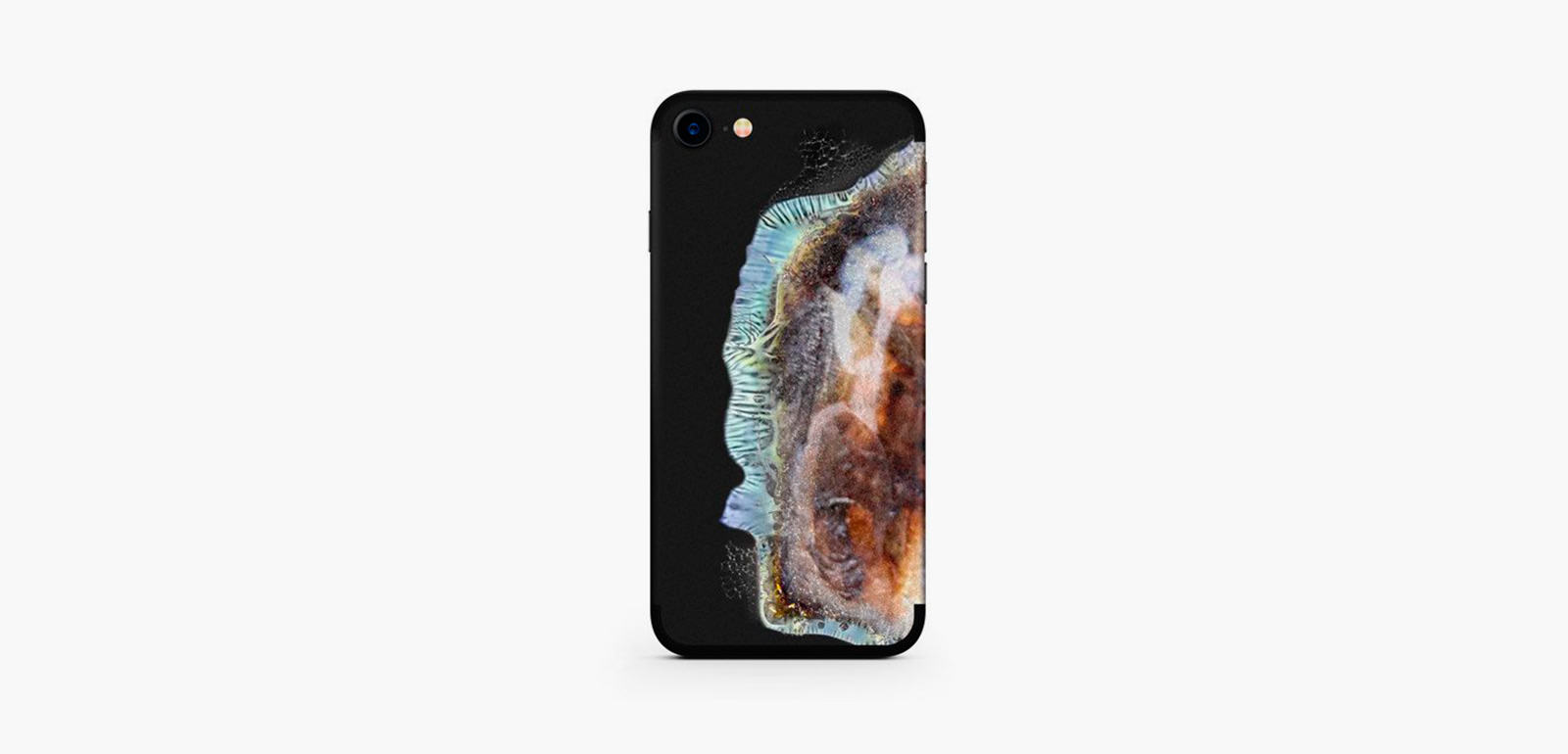 Exploded Samsung iPhone Skin