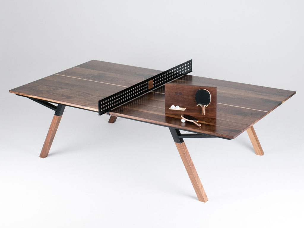 Solid Walnut Ping Pong Table — Sean Woolsey Studio