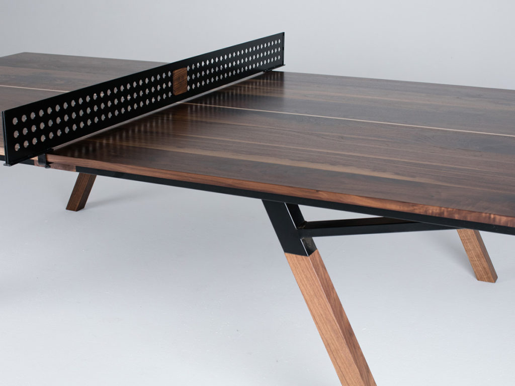 Solid Walnut Ping Pong Table — Sean Woolsey Studio