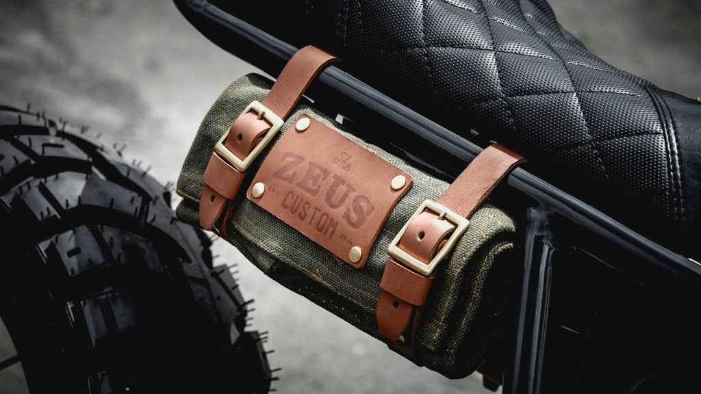 Zeus Custom leather strap tank for Triumph – ZEUS CUSTOM