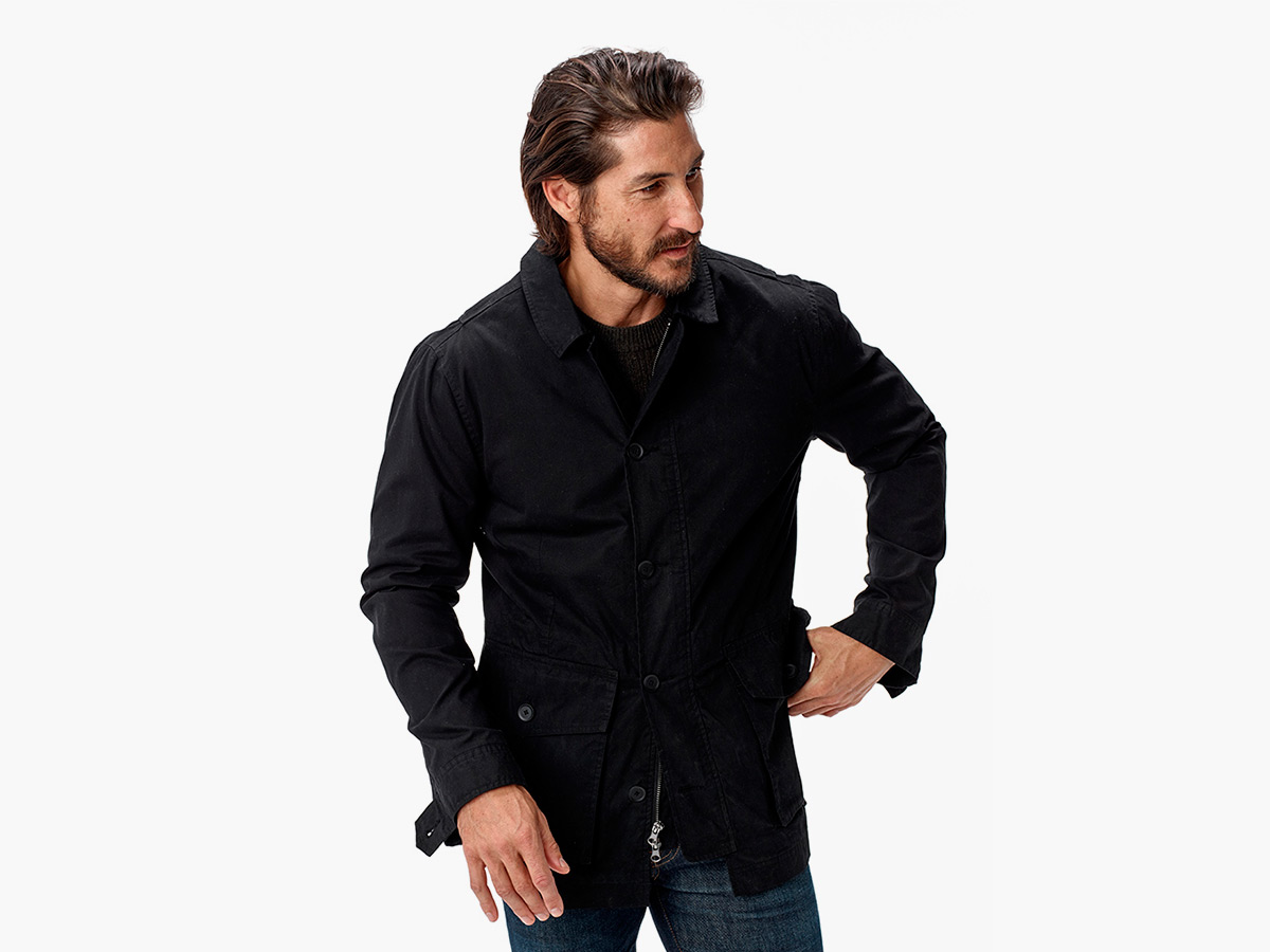 Buck Mason Black Trench Stable Jacket - IMBOLDN