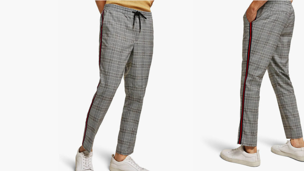 Grey plaid checkered pant for gentleman in 2018