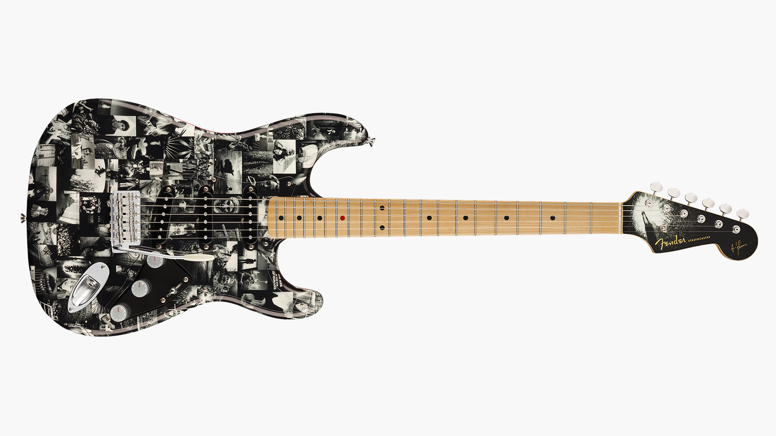Fender x Andy Summers Monochrome Strat