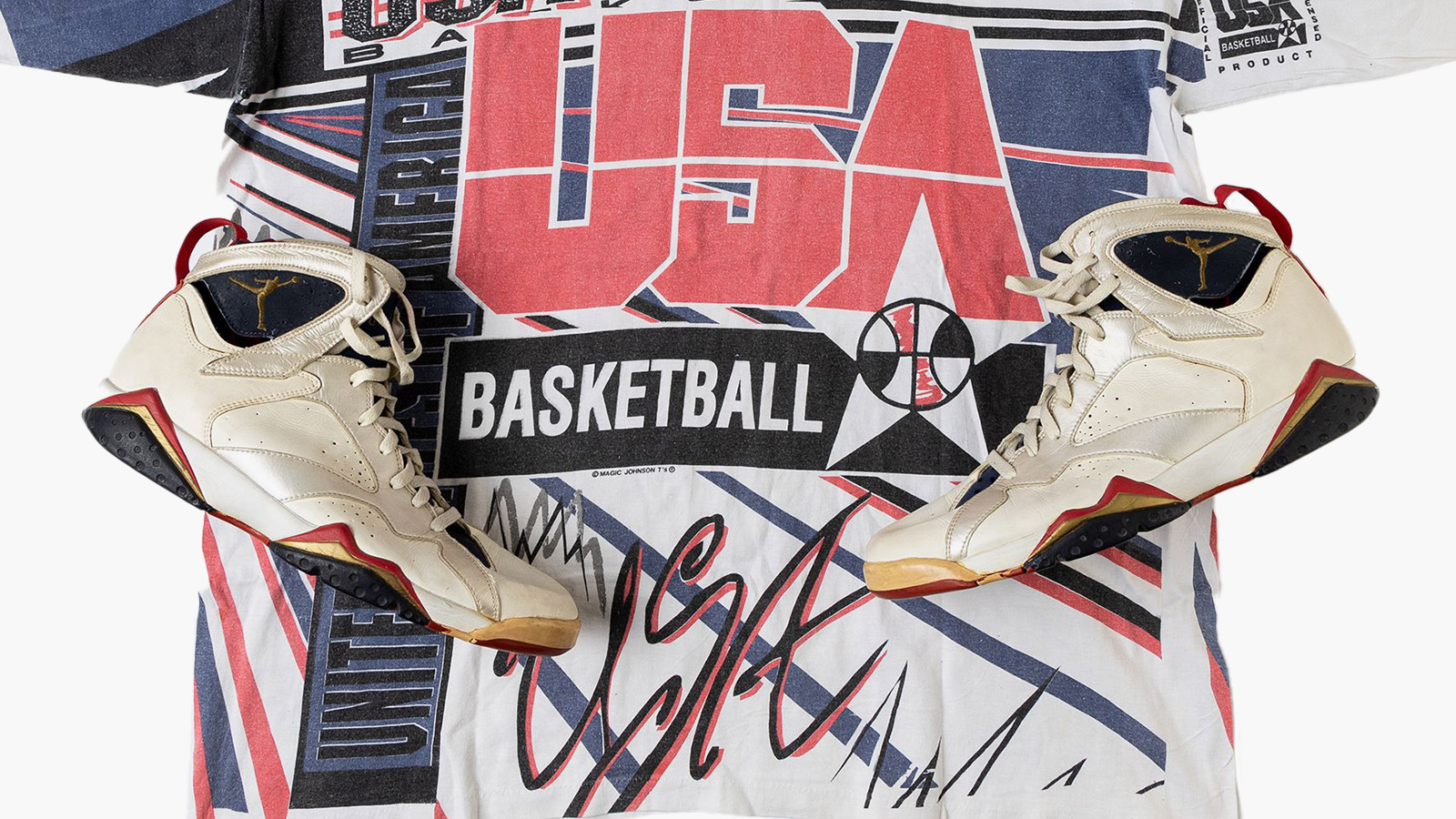 Christie’s Set To Auction Off Game-Worn Air Jordan 7 “Olympic” Sneakers ...