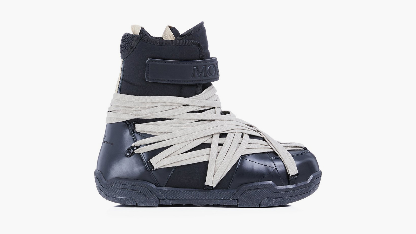 Rick Owens x Moncler Amber Canvas-Trimmed Leather Snow Boots - Outdoor ...