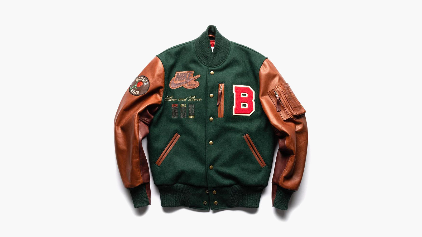 Bodega x Nike Dunk High “Legend” Letterman Jacket
