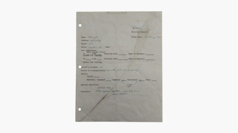 Steve Jobs Handwritten Job Application