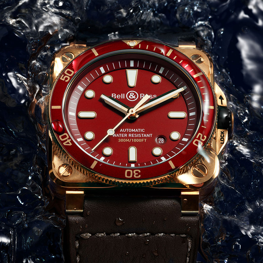 Bell & Ross br 03-92 Diver Red  Bronze