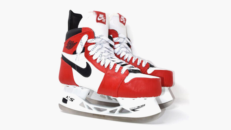 cuello exceso Exclusivo Just Dishin x kota kustoms Unveil The Air Jordan 1 “Chicago” Hockey Skates  - IMBOLDN