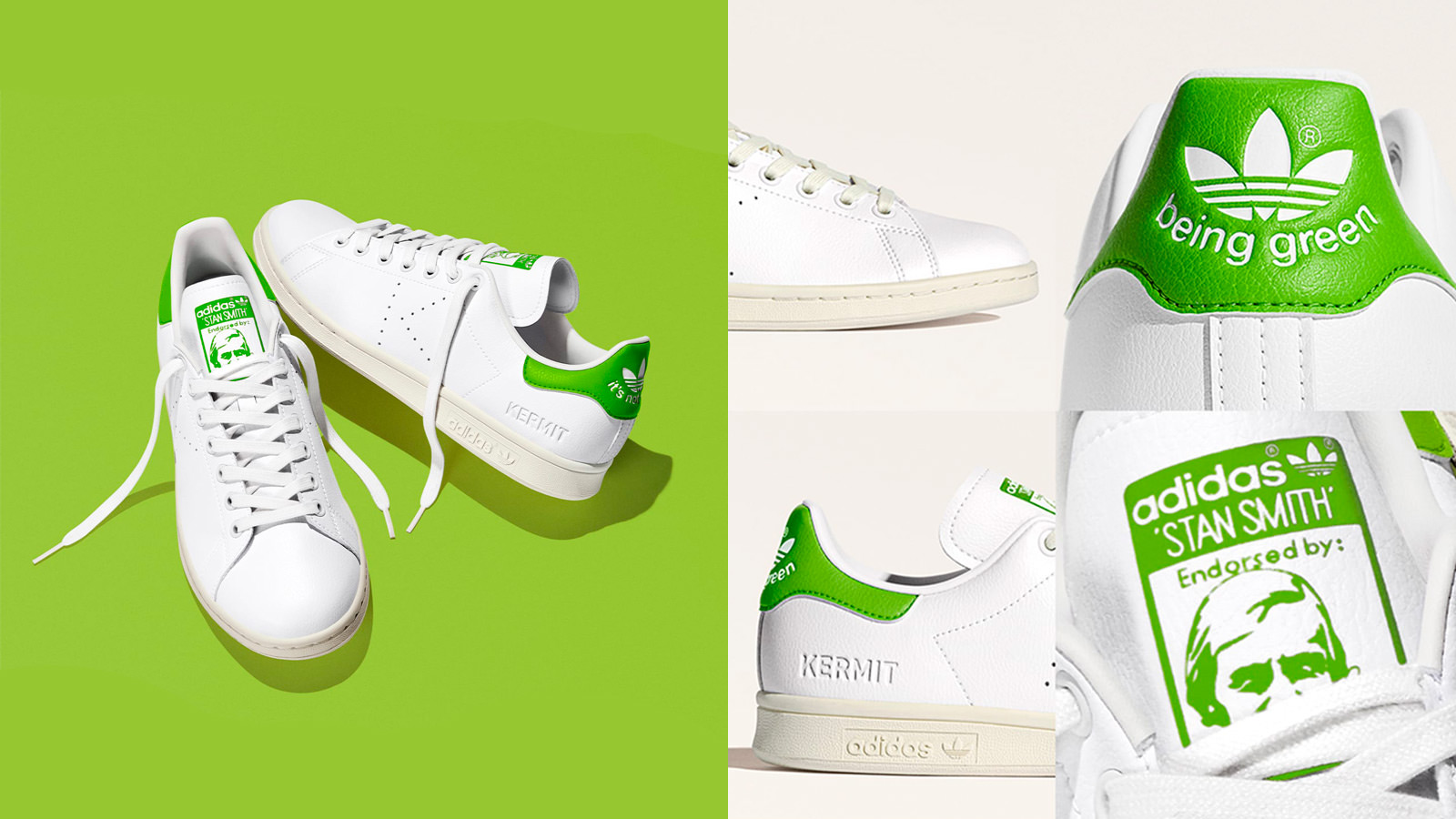 adidas Teams Up With Disney To Release The Stan Smith Kermit Court Shoe ...