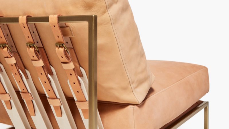 Custom Sofa And Chair, Coggins Leather Sofa