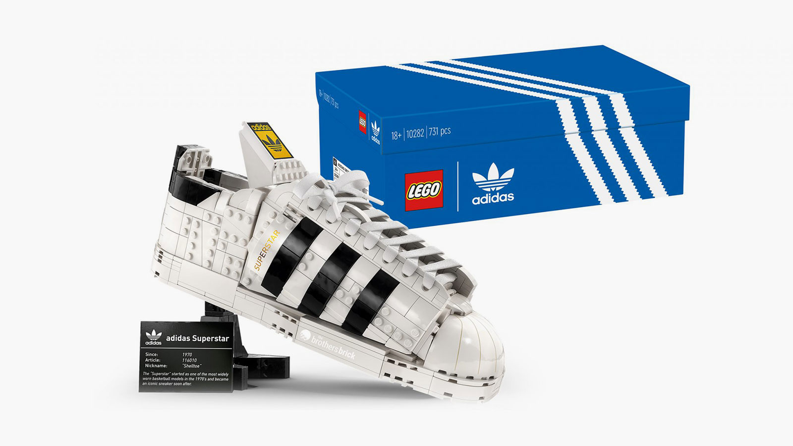 LEGO’s First-Ever Brick Built Sneaker: The adidas Originals Superstar ...