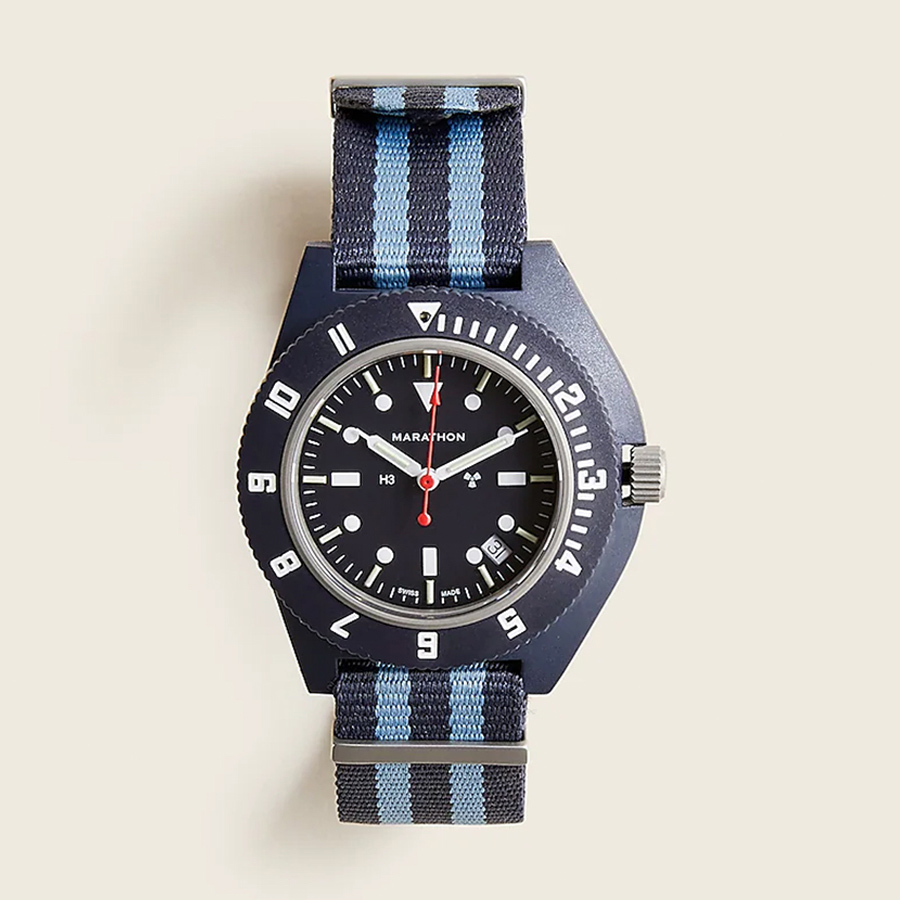 Marathon Watch Company x J.Crew Pilot's Navigator with Date watch