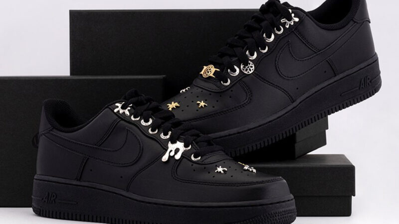 Air Force 1 “Black Hearted” Custom // Collab W/ @_royalsurge for