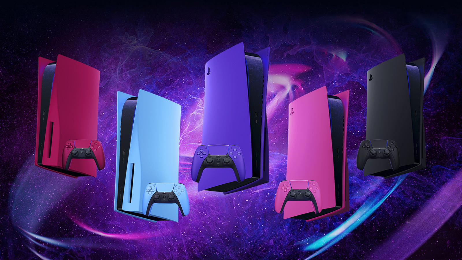 PS5™ Console Covers - Galactic Purple