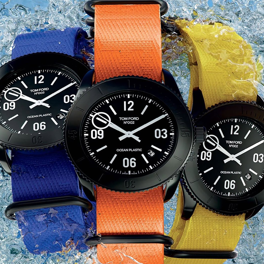 Tom Ford 002 Ocean Plastic Sport Watch