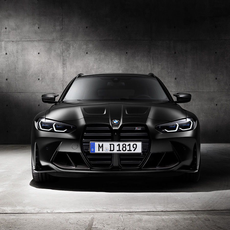 All-Black BMW M3 Touring With Matte Paint Poses For The Camera