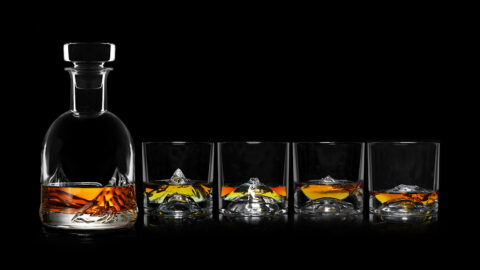 The Peaks Crystal Whiskey Set