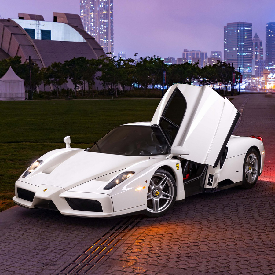 White Ferrari Enzo