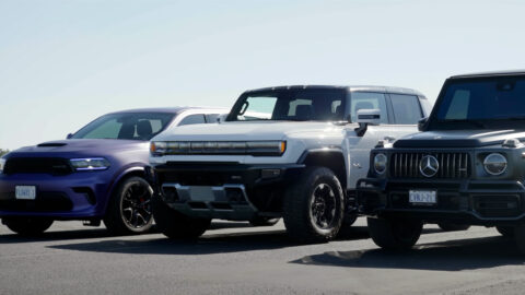 GMC Hummer EV, Mercedes-AMG G63, Dodge Durango Hellcat Drag Race