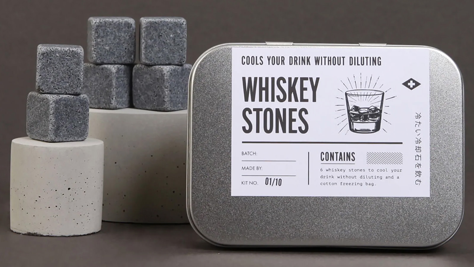Mens Society Whiskey Cooling Stones