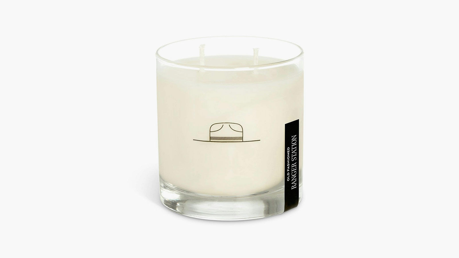 Ranger Station Old Fashioned candle in clear glass, a refined home fragrance for the Best Indoor Gifts for Men.