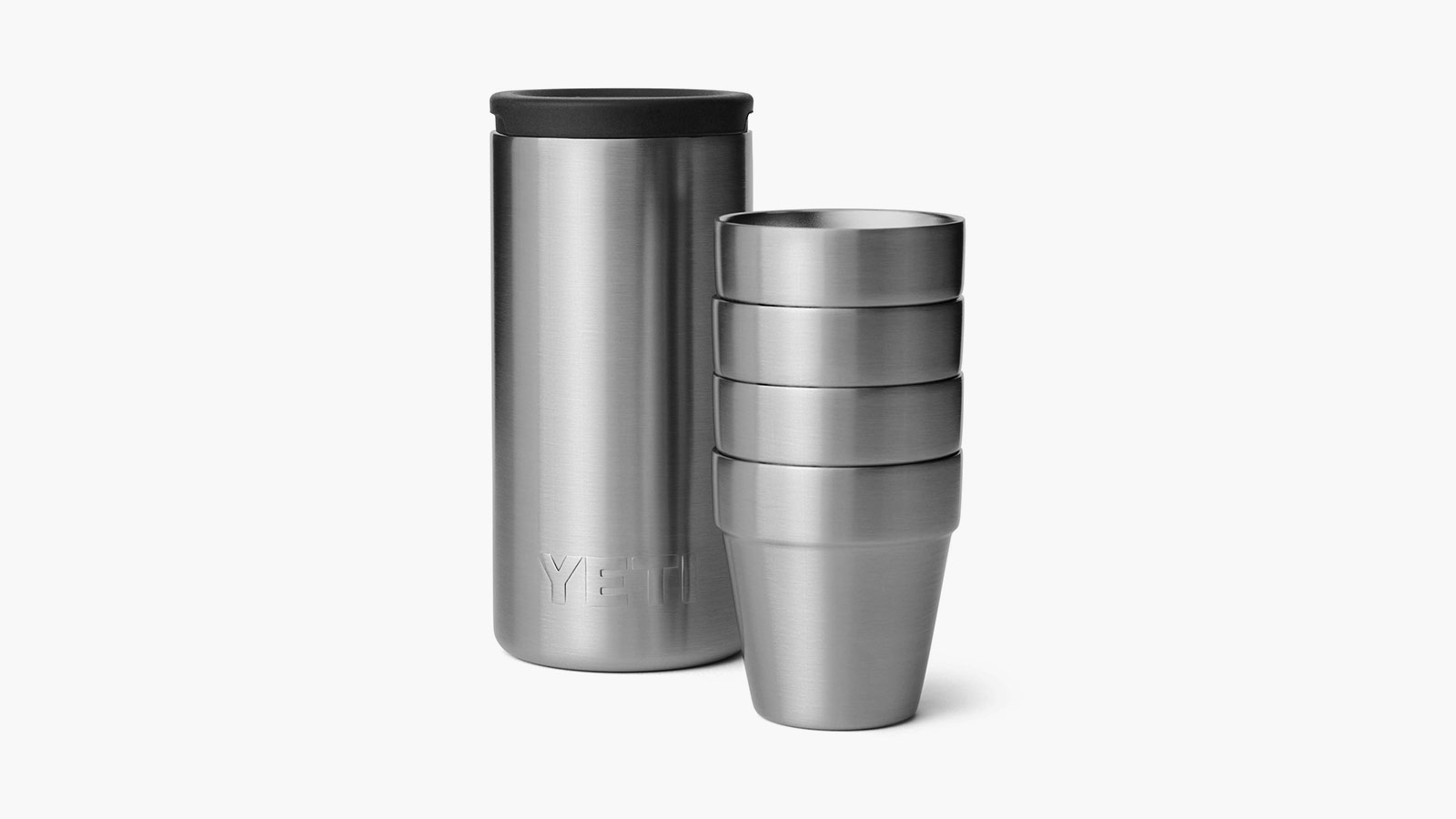 YETI stainless shot glasses with case – rugged barware for the best outdoor gifts for men