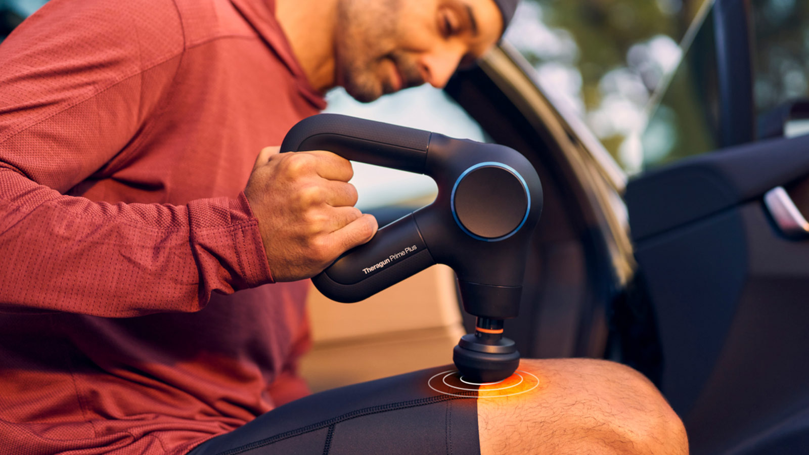 Therabody Theragun Prime Plus used for muscle recovery — one of the best wellness gifts for active lifestyles