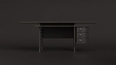 Frank Lloyd Wright Racine Executive Desk by Steelcase