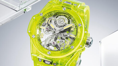 Hublot BIG BANG TOURBILLON AUTOMATIC SAXEM YELLOW NEONHublot BIG BANG TOURBILLON AUTOMATIC SAXEM YELLOW NEON