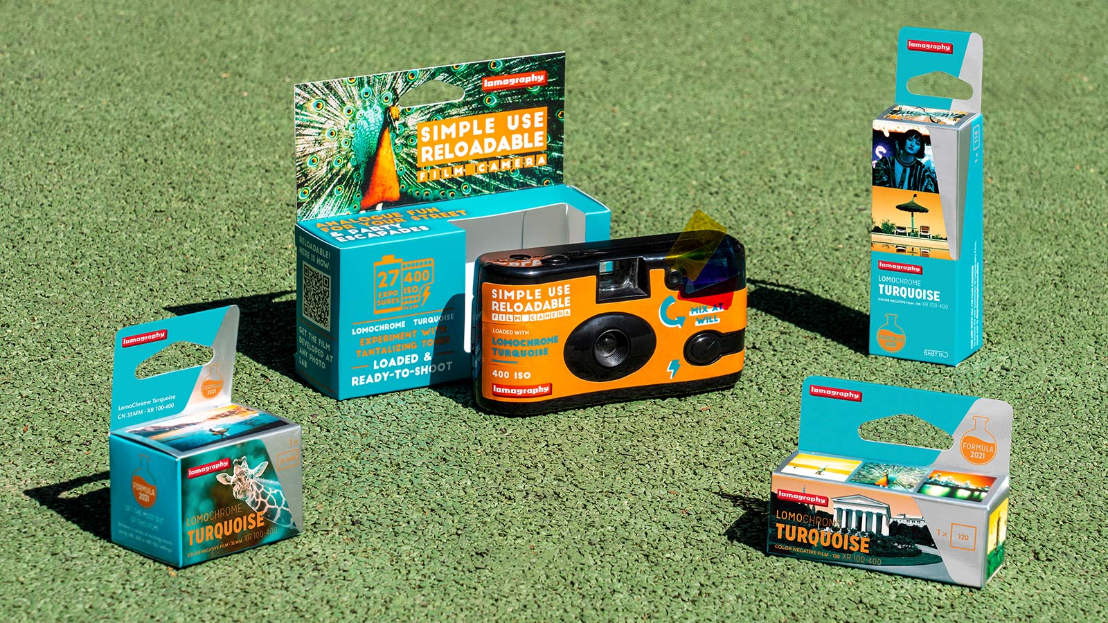Simple Use Reusable Film Camera LomoChrome Turquoise Is an EcoFriendly