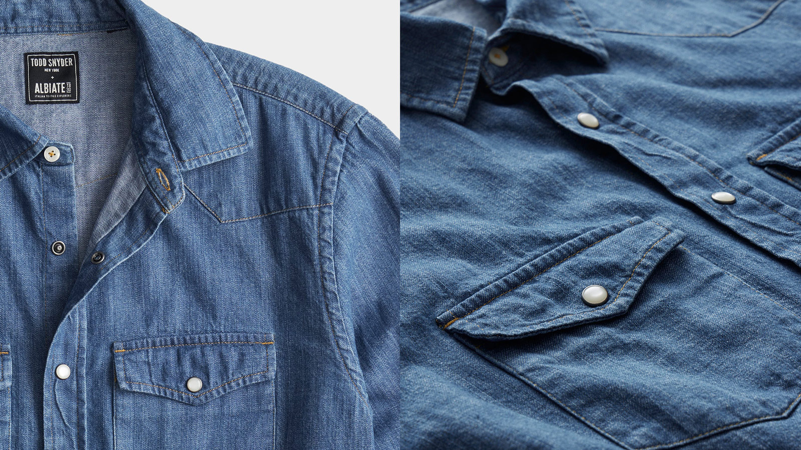 The Todd Snyder Denim Western Shirt Is A Men's Closet Must-Have - IMBOLDN