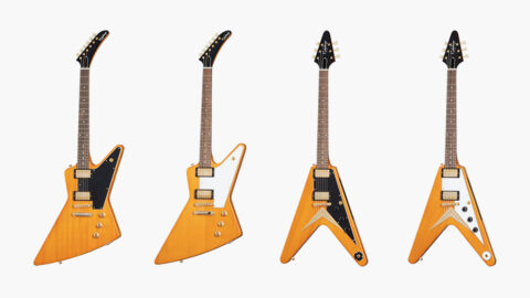 Epiphone x Gibson 1958 Korina Explorer and Flying V Guitars