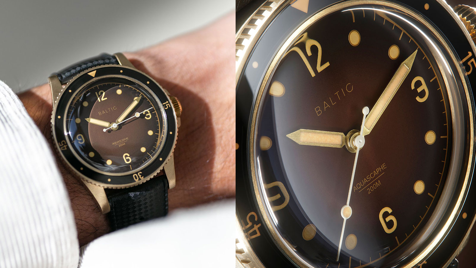 Discover The Unique Patina Of The Baltic Aquascaphe Bronze Brown Watch