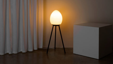 Baltra Lantern Floor Light by Kickie Chudikova