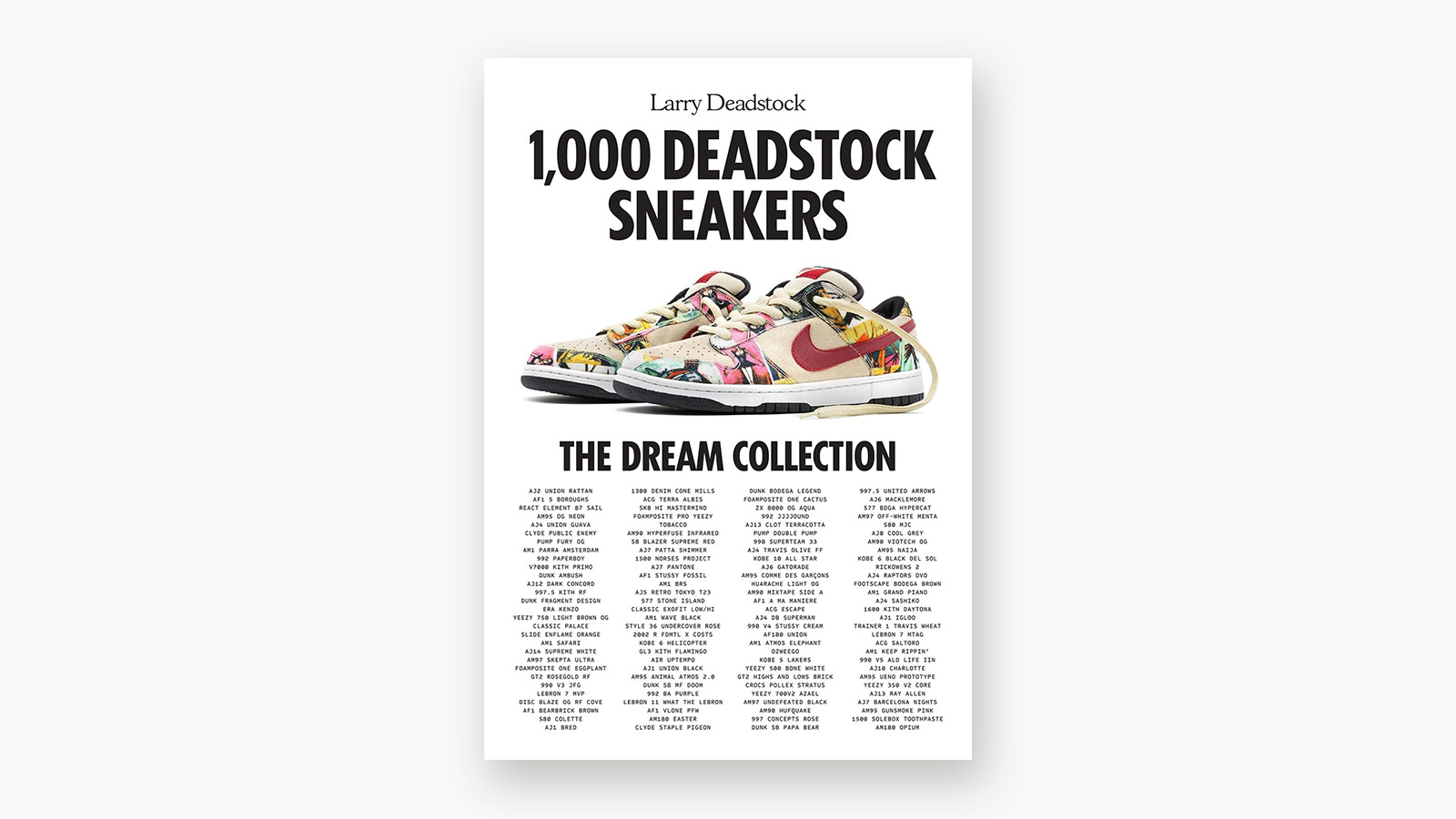'1,000 Deadstock Sneakers: The Dream Collection' by Larry Deadstock