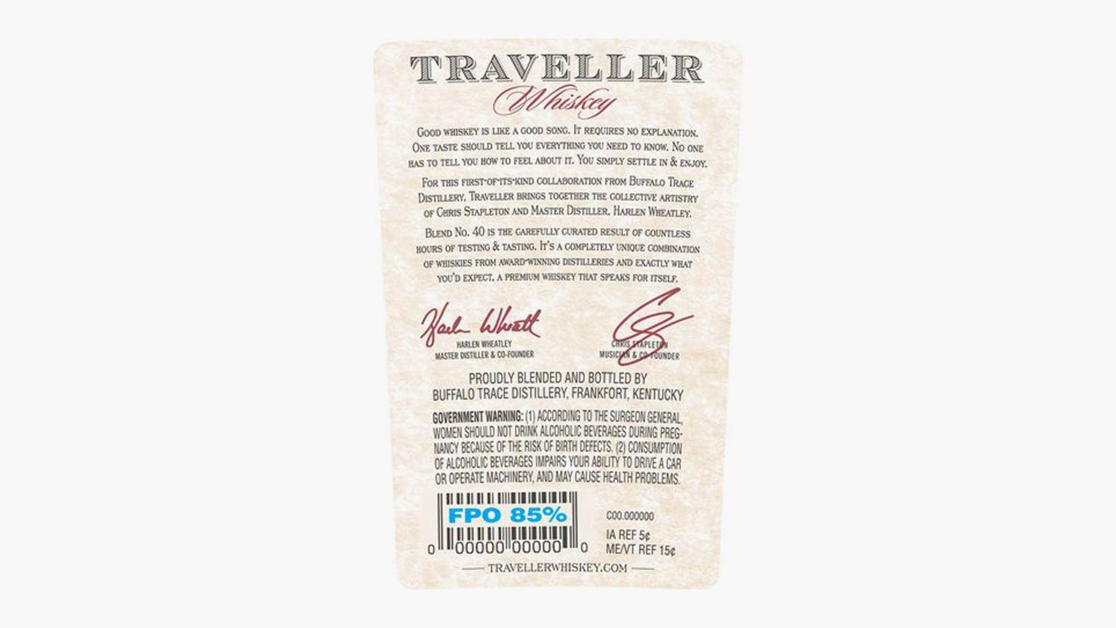 Buffalo Trace “Traveller Whiskey”