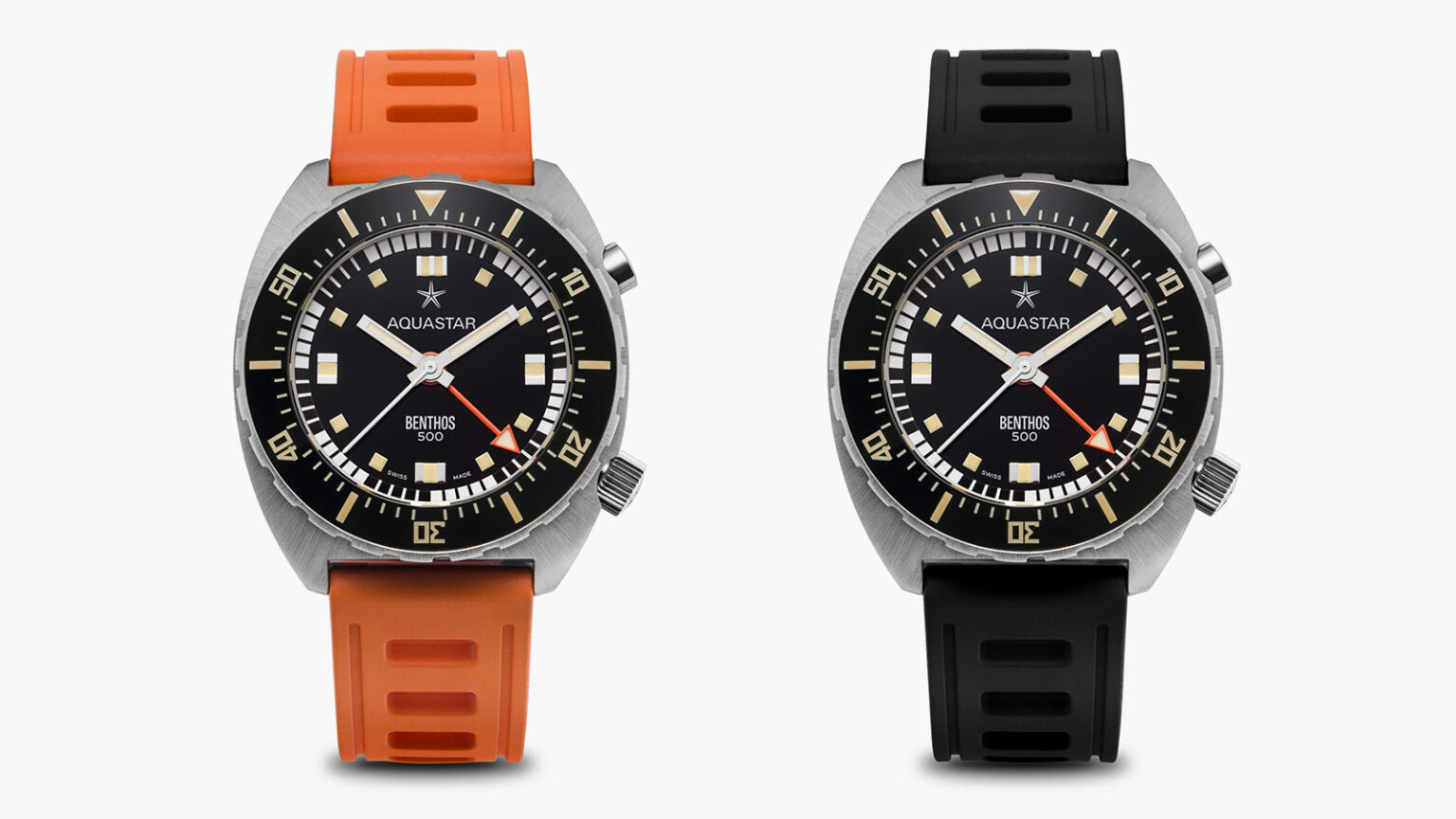 Benthos R500 Aquastar Revives Benthos 500 II Dive Chronograph - IMBOLDN