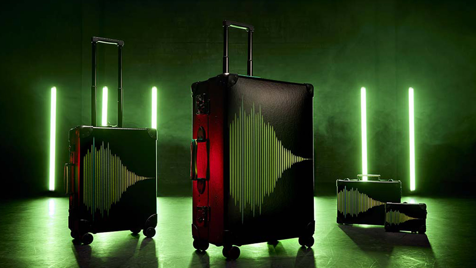 Globe-Trotter x Aston Martin Aramco Formula One® Team luggage collection