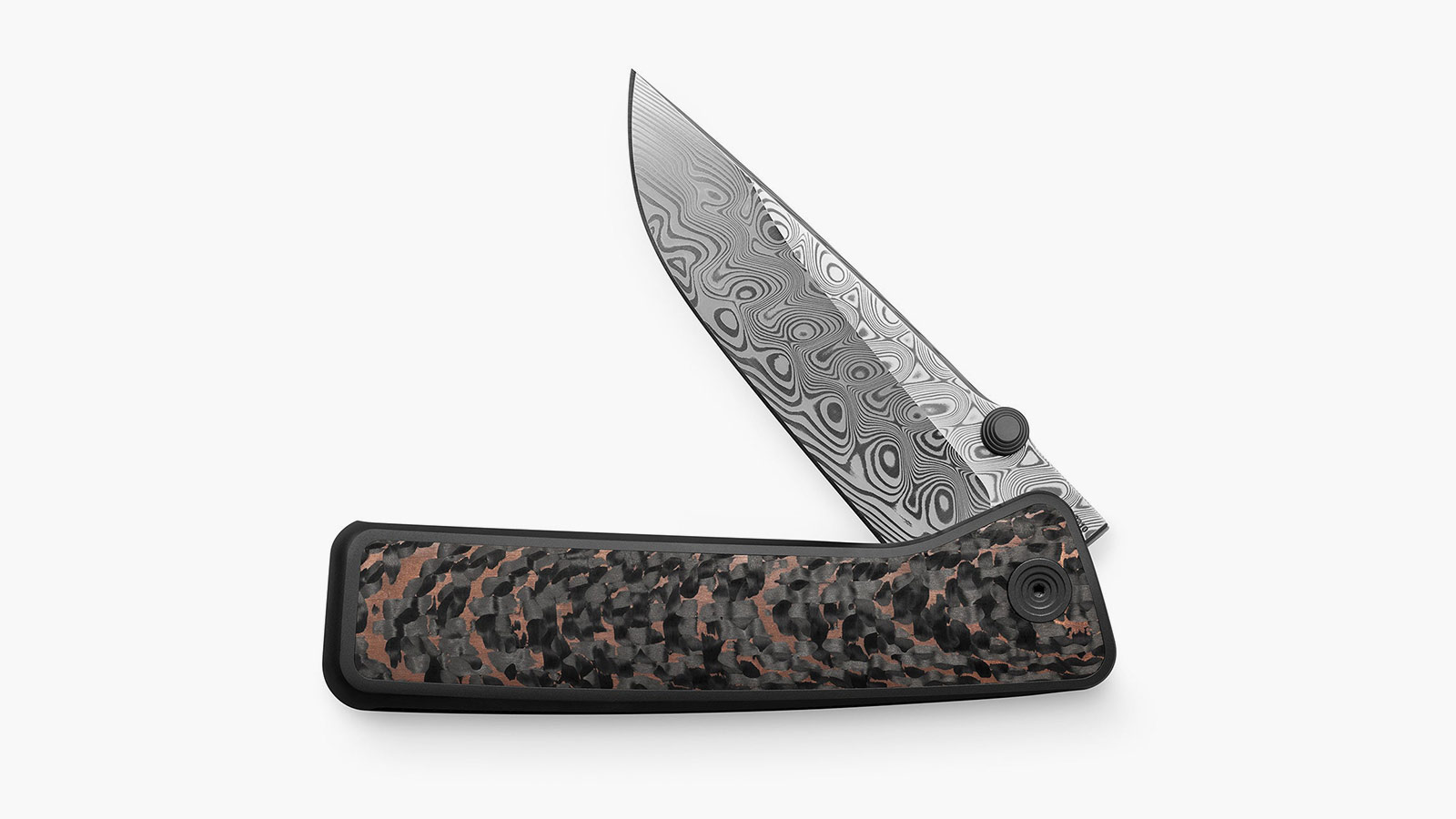 The James Brand Barnes LTD: Snakeskin Copper + Damasteel