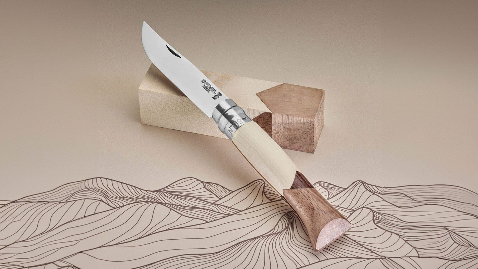 Opinel No.09 Cime Stainless Steel Folding Knife