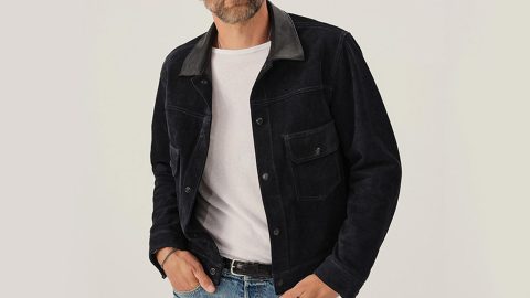 This Suede Trucker Jacket Is All You Need To Nail That Effortless Look