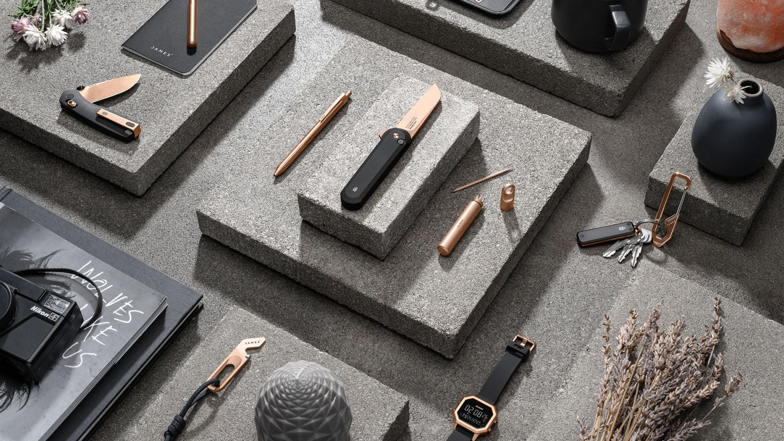 The James Brand Rose Gold Collection