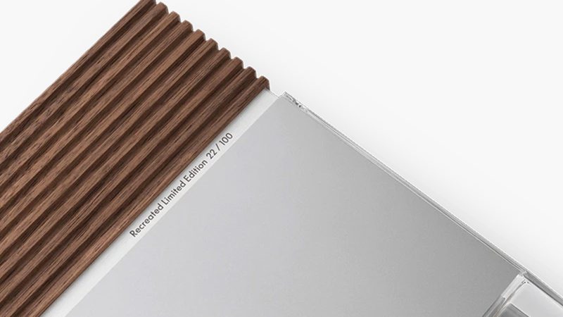 The Bang & Olufsen Beogram 3000c pairs with two Beolab 8 stereo speakers.