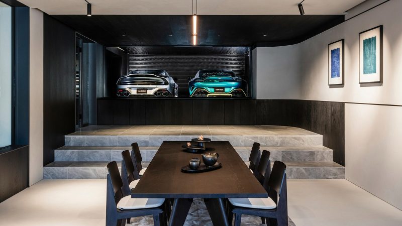 Aston Martin’s N°001 Minami Aoyama is a four-story Tokyo townhouse with vertical metal louvers and sculptural design by Aston Martin and VIBROA.