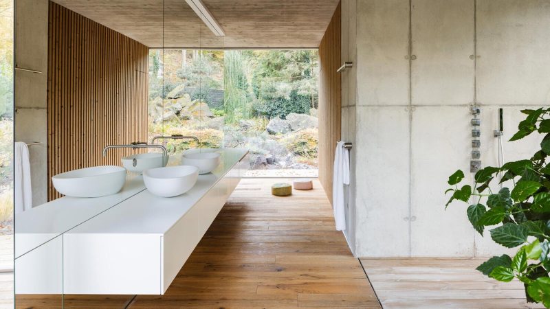 Banánka House is a serene, Y-shaped modern retreat in Slovakia.